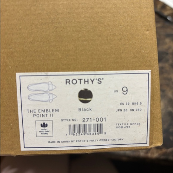 NEW Rothy's Black Flats - Picture 8 of 8